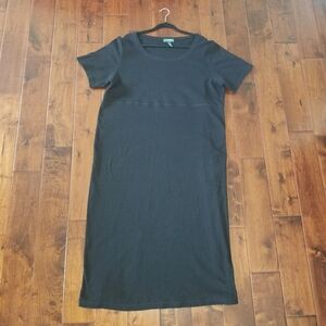 LAUREN RALPH LAUREN Black Short Sleeve Maxi Dress - Size 3X 
